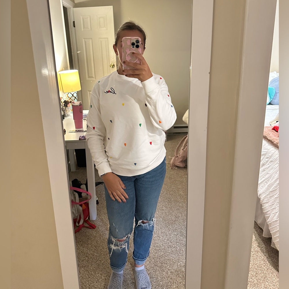Kate spade heart sweatshirt